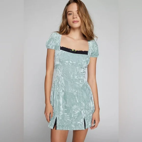 Urban Outfitters | Dresses | Uo Kimchi Blue Jill Velvet Mini Dress |  Poshmark